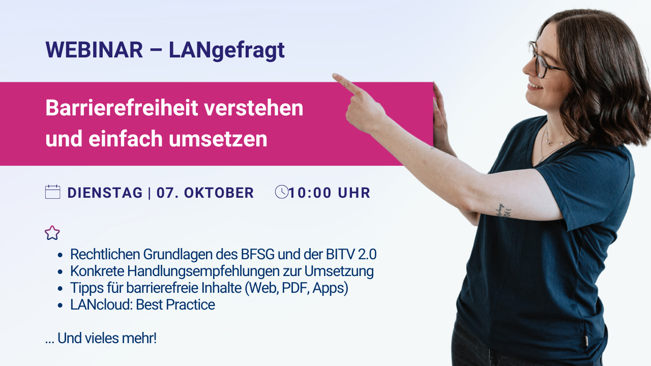 Barrierefreiheit in der Praxis - LANgefragt
